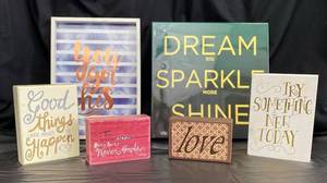 lot 77 image: Inspirational Wall Hangings