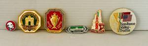 lot 42 image: 6 Russian Pins