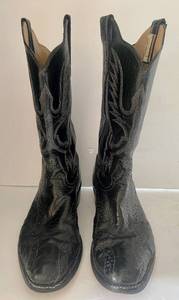 lot 70 image: Justin Black Boots Size 9D