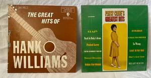 lot 83 image: The Greatest Hits of Hank Williams 1962 Patsy Clines Greatest Hits 1973