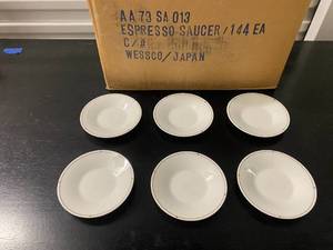 lot 164 image: Espresso Saucers made by WesscoJapan