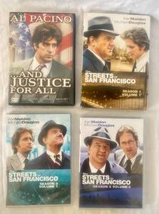 lot 134 image: Al Pacino and Justice for All The Streets of San Francisco Seasons 1,3 & 4 DVDs
