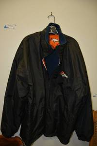lot 47 image: Denver Broncos Jacket with Embroidered Broncos and Horse Logo