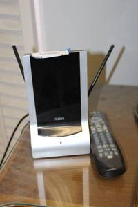 lot 23 image: RCA Audiovox Amplified TV Antenna Model ANT1251 and Remote