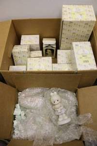 lot 28 image: Precious Moments Collection Tree Ornaments and Figurines, see pictures