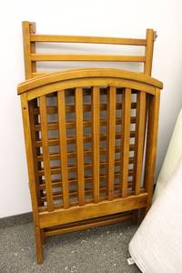 lot 36 image: Vintage Crib and Mattress For Display Purposes Only
