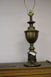 lot 39 image: Mid century Brass Lamp without Shade