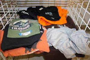 lot 238 image: NEW Adult Clothing  Size S - Colorado T-Shirts, Plain Gray Tank Tops