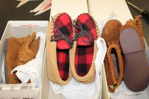 lot 271 image: Kids Shoes Leather Moccasins and Boots size 9, 10 and 11