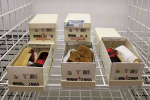 lot 270 image: Kids Shoes Leather Moccasins and Boots size 12 and 13