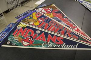 lot 254 image: Cleveland Indians Pennants