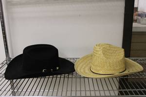 lot 268 image: Mens Cowboy Hats Tejana XXX size 7-14 Black Hat, Straw Hat