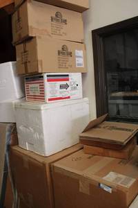 lot 307 image: Styrofoam Insulated Shipping Boxes, different sizes