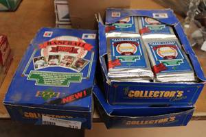 lot 315 image: Baseball Cards The Collectors Choice 1989 - 3 Boxes