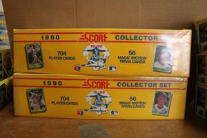 lot 332 image: Baseball Cards Score 1990 - 2 Boxes