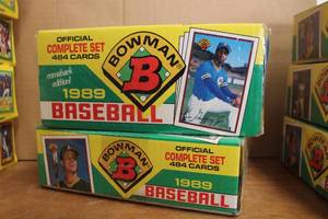 lot 338 image: Baseball Cards Bowman Bubble Gum Cards 1989 - 2 Boxes