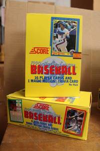 lot 340 image: Baseball Cards Score 1990 - 2 Boxes