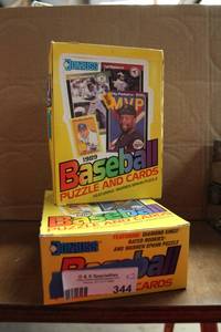lot 344 image: Baseball Cards Donruss 1989 Puzzle and Cards - 2 Boxes