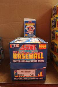 lot 346 image: Baseball Cards Score 1989 Player and Trivia Cards - 2 Boxes
