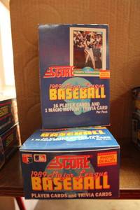 lot 347 image: Baseball Cards Score 1989 Player and Magic Motion Trivia Cards - 2 Boxes