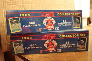 lot 348 image: Baseball Cards Score Collector Set 1989 - 2 Boxes