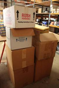 lot 361 image: Foam Pads and Styrofoam Insulated Shipping Coolers