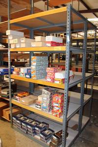 lot 370 image: 5-Shelf Muscle Rack Shelving CONTENTS NOT INCLUDED - PICKUP MONDAY AFTER 3 OR TUESDAY