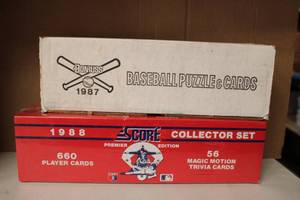 lot 371 image: Baseball Cards 1987-1988 Boxes unopened