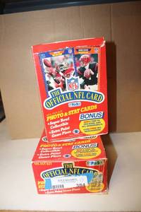 lot 384 image: NFL Trading Cards 2 Boxes