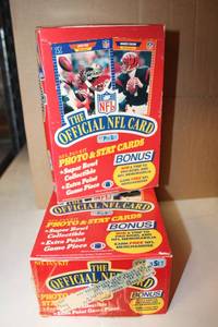 lot 385 image: NFL Trading Cards 2 Boxes