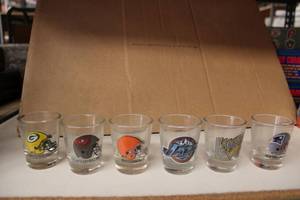 lot 389 image: Shot Glasses with NFL Logos, see pictures