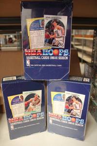 lot 393 image: NBA Basketball Cards 1990-1991 Hoops - 3 Boxes