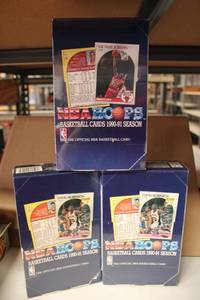 lot 394 image: NBA Basketball Cards 1990-1991 Hoops - 3 Boxes