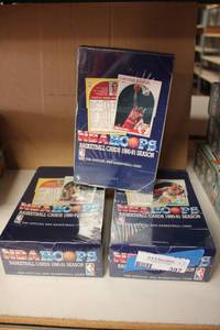 lot 397 image: NBA Basketball Cards 1990-1991 Hoops - 3 Boxes