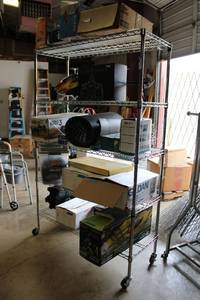 lot 430 image: Wire Rolling 5-Shelf Metro Rack CONTENTS NOT INCLUDED