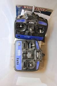 lot 444 image: Two E-Flite 6-Channel Remote Transmitters
