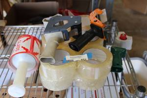 lot 452 image: Packing Tape and Dispensers and Glass Stickers