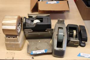 lot 458 image: Tape Dispensers as shown and Stapler