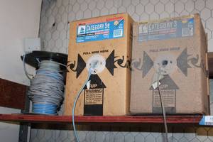 lot 508 image: Cat 3 and Cat 5 Wire Spools