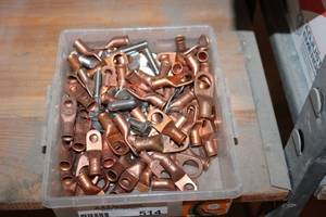 lot 514 image: Copper Cable Lug Terminal Rings