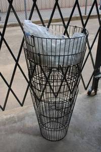 lot 533 image: Metal Display Baskets - 4 total (2 deep and 2 short)