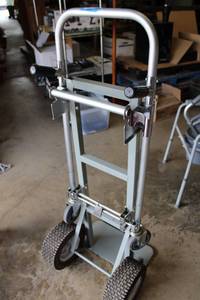 lot 537 image: Folding dolly with over sized tires