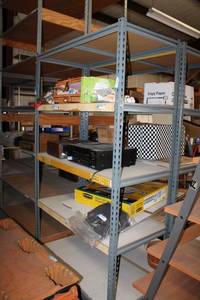 lot 552 image: 5-Shelf Muscle Rack Shelving CONTENTS NOT INCLUDED - PICKUP MONDAY AFTER 3 OR TUESDAY