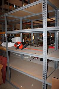 lot 589 image: 5-Shelf Muscle Rack Shelving CONTENTS NOT INCLUDED - PICKUP MONDAY AFTER 3 OR TUESDAY