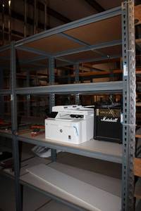 lot 596 image: 5-Shelf Muscle Rack Shelving CONTENTS NOT INCLUDED - PICKUP MONDAY AFTER 3 OR TUESDAY