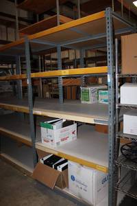 lot 582 image: 5-Shelf Muscle Rack Shelving CONTENTS NOT INCLUDED - PICKUP MONDAY AFTER 3 OR TUESDAY