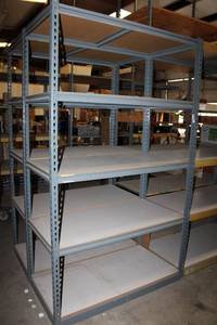 lot 586 image: 5-Shelf Muscle Rack Shelving CONTENTS NOT INCLUDED - PICKUP MONDAY AFTER 3 OR TUESDAY