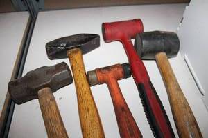 lot 599 image: Tools Rubber and Steel Mallets