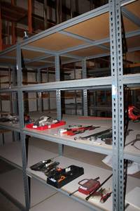 lot 600 image: 5-Shelf Muscle Rack Shelving CONTENTS NOT INCLUDED - PICKUP MONDAY AFTER 3 OR TUESDAY