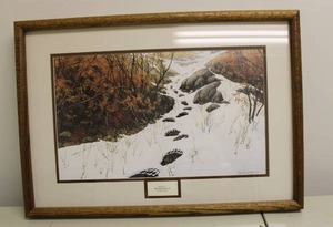 lot 86 image: Framed Print by Bev Doolittle Doubled Back 23.5W x 16.5 H